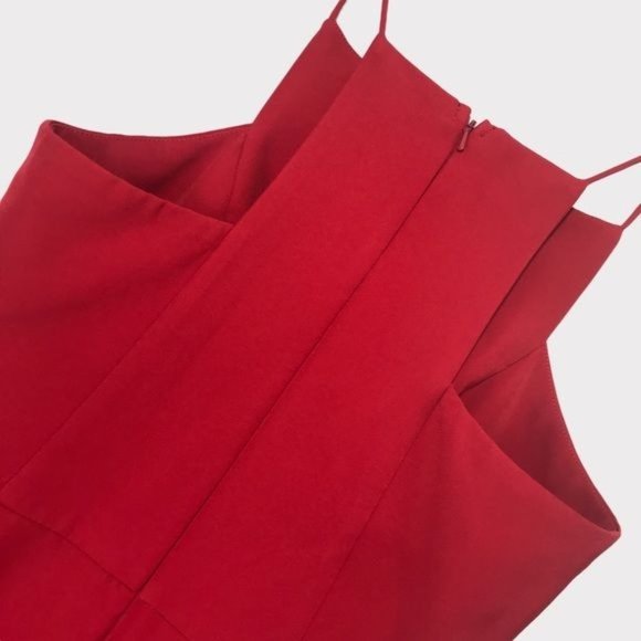 MINUET Halter Neck Party Night Out Mini LRD Little Red Dress Size Small - Picture 5 of 7